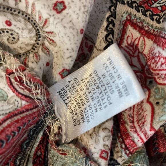 Umgee Tunic Pullover Dress Swing Shift Lightweight Resort Western Peasant Sz M - Picture 6 of 7